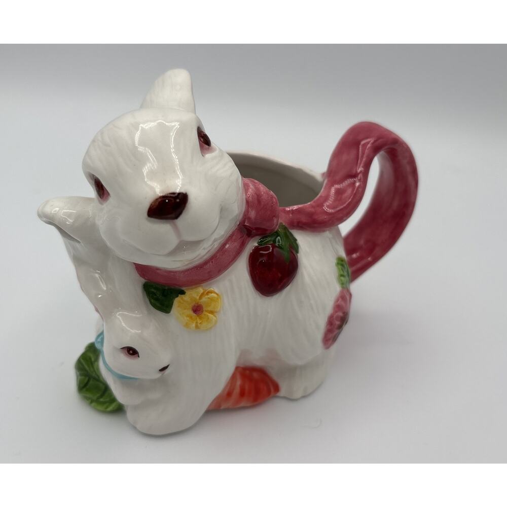 Ceramic Spring Rabbit Creamer Easter Table Decor - Picture 2 of 11